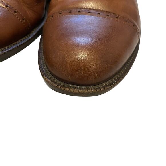 Johnston & Murphy Shoes Mens 9M Brown Sheepskin Oxford Career Office Occoasion main image 4